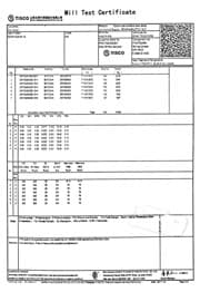 Лист нержавеющий 1х1000х2000 Сертификат на лист нержавеющий 1х1000х2000