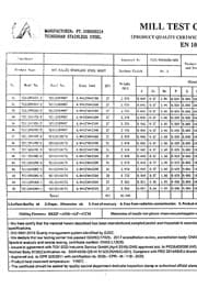Сертификат на нержавеющие стальные листы 4х1250х2500
